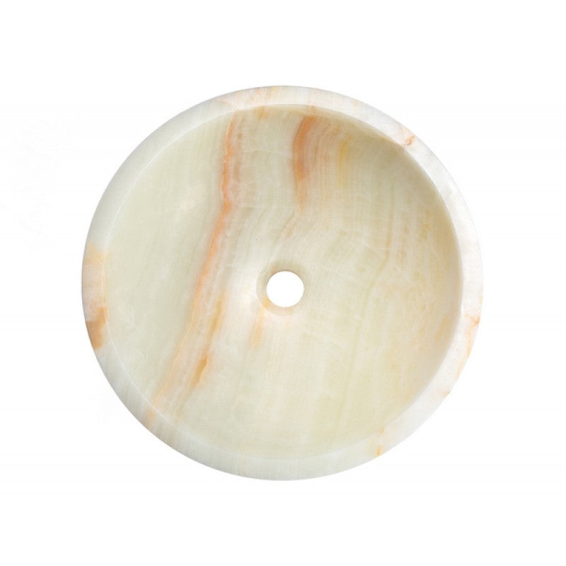 Eden Bath White Translucent Onyx Sink - EB_S002WO-P