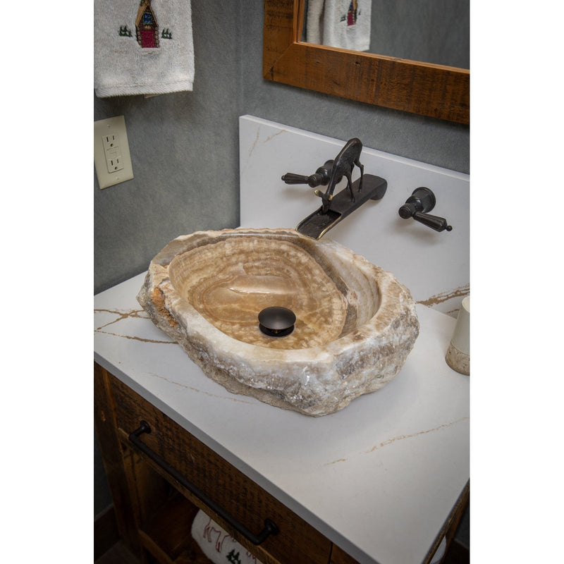 Eden Bath Natural Stone Sink - Jurassic Onyx - EB_S029JO-P