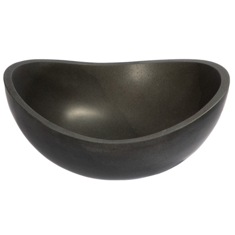 Eden Bath Small Lava Stone Canoe Vessel Sink - EB_S043LS-H