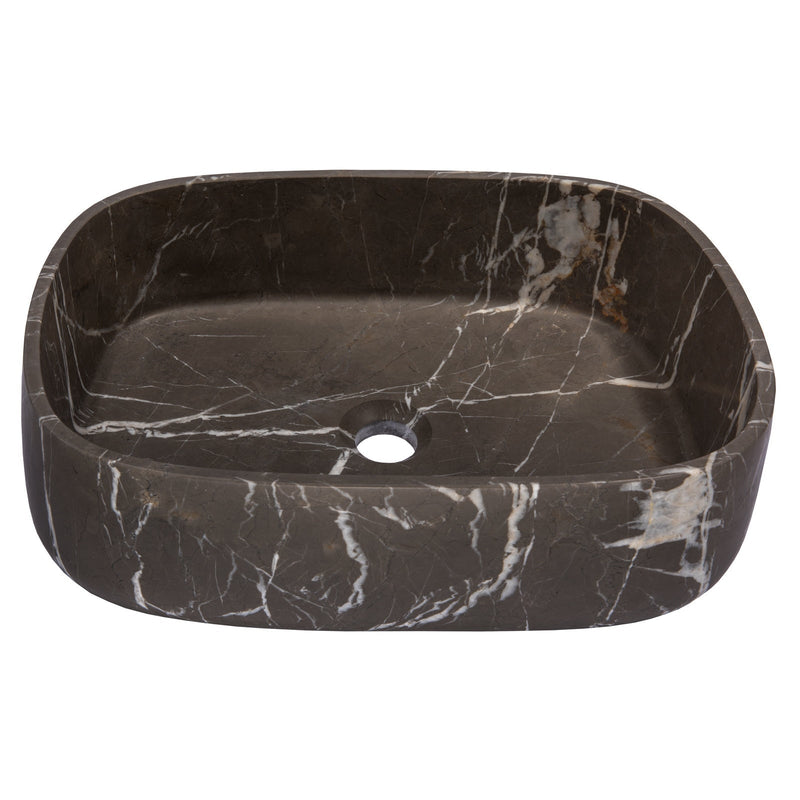 Eden Bath Rounded Rectangular Vessel Sink in Pietra Grey Marble - EB_S058PI-H