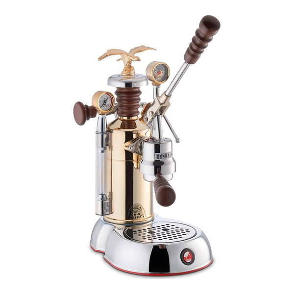 La Pavoni Esperto Competente Brass and Chrome Espresso Machine (ESPCO-16)