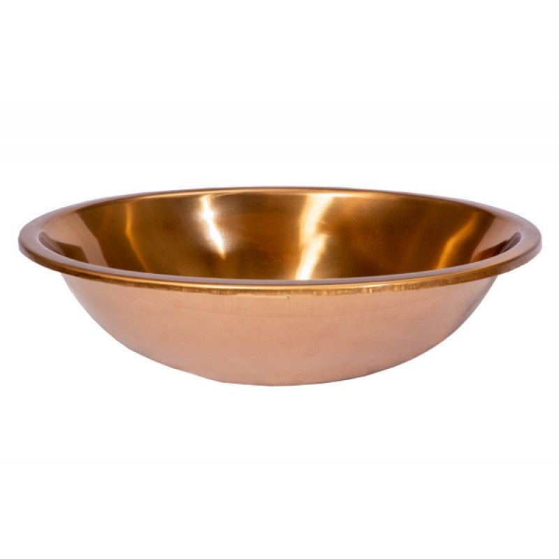 Eden Bath Oval 17 1/2" x 14" Top Mount Stainless Steel Bathroom Sink with Drain in Rose Gold - EB_SS052RG