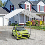 Outsunny Large 2-Bay Vehicle Awning Shelter w/ Simple Design - 84C-159