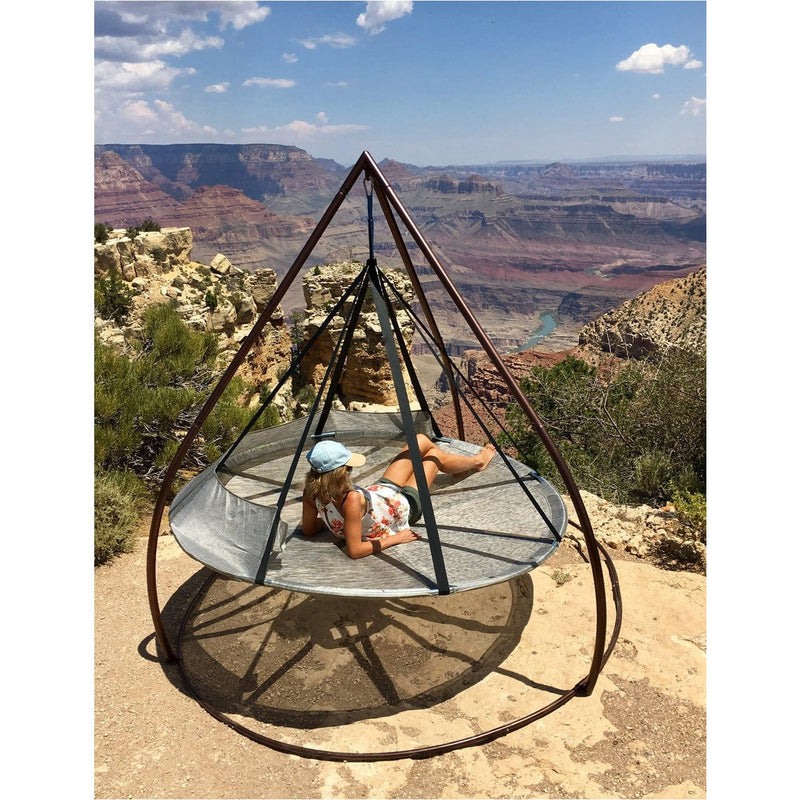 FlowerHouse 7ft dia Hanging Hammock Flying Saucer with Stand - FHFSSVR-SET