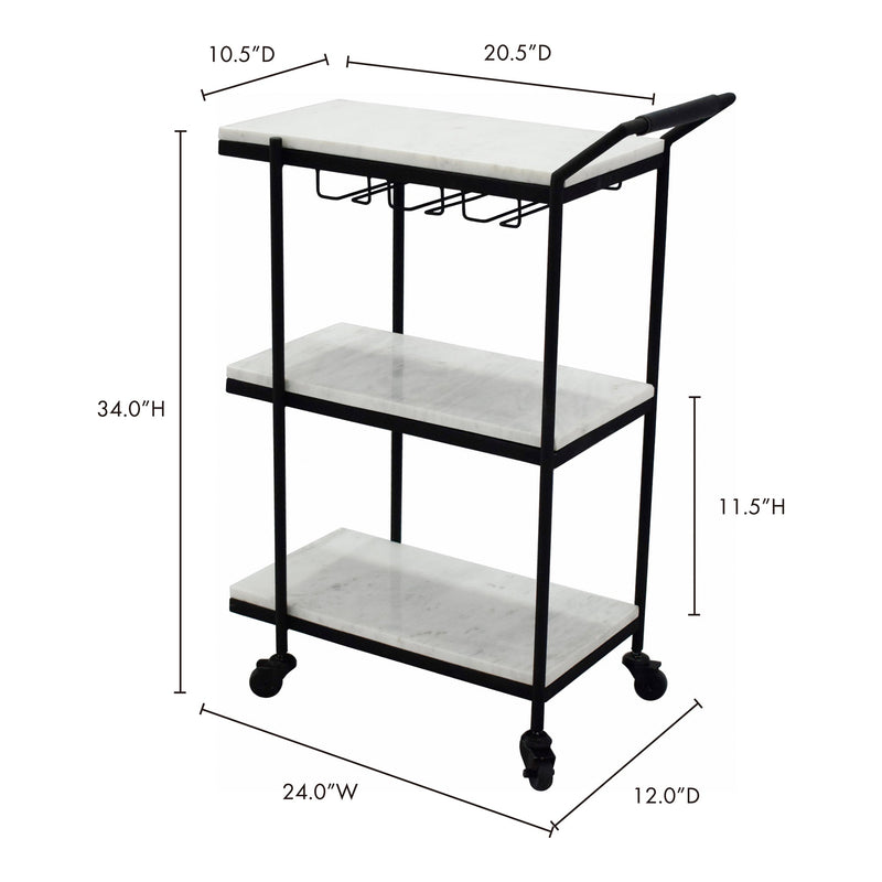 Moe's Home Collection After Hours Bar Cart FI-1092-02