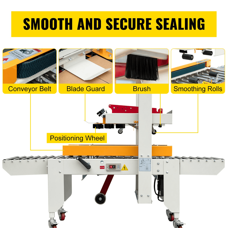 Vevor FXJ-4030 Automatic Double Flap Box Case Sealer Machine 180W New - Backyard Provider