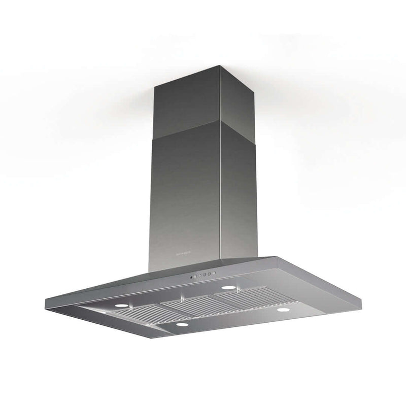 Faber Dama Isola Island Mount Range Hood With Sizing Options In Stainless Steel - DAMAIS36SSV