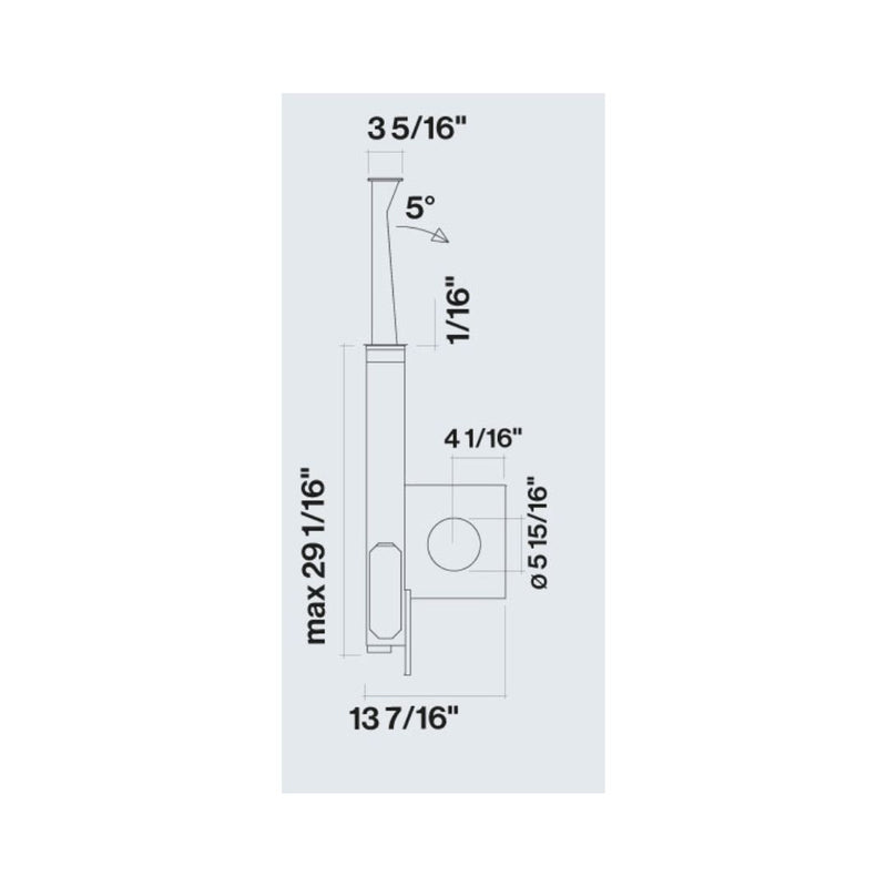 Falmec 36 In. 600 Cfm Down Draft Range Hood in Stainless Steel- Motor Required - Fddow36t6ss