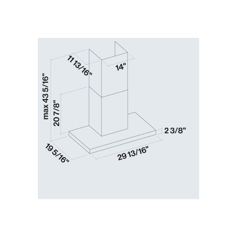 Falmec Plane Nrs 500 Cfm Wall Mount Range Hood in Stainless Steel - Fnpls36w5ss-R