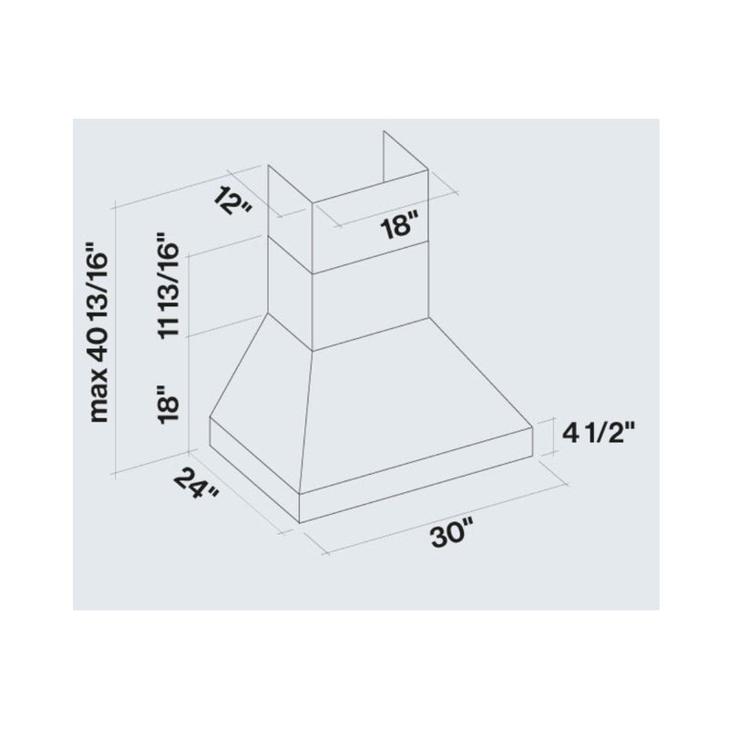 Falmec Pyramid Pro 30 In. 600 Cfm Wall Mount Range Hood in Stainless Steel - Fpdpr30w6ss-3