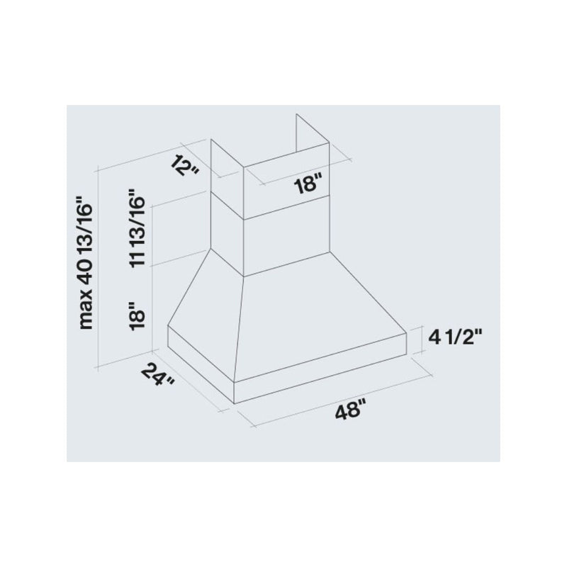 Falmec Pyramid Pro Professional 1000 Cfm Wall Mount Range Hood in Stainless Steel - Fpdpr36w9ss-3