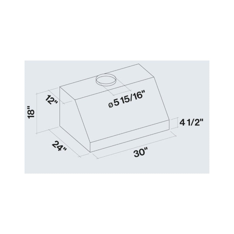 Falmec Zeus Professional Wall Mount Range Hood in Stainless Steel - Fp18p30w6ss-3