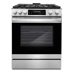 COSMO Professional Style 30 in. Slide-In Freestanding 6.1 cu. ft. Gas Range with 5 Sealed Gas Burners and Self Clean Air Fry Oven in Stainless Steel - COS-GRC305KTD