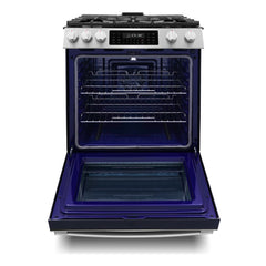 COSMO Professional Style 30 in. Slide-In Freestanding 6.1 cu. ft. Gas Range with 5 Sealed Gas Burners and Self Clean Air Fry Oven in Stainless Steel - COS-GRC305KTD