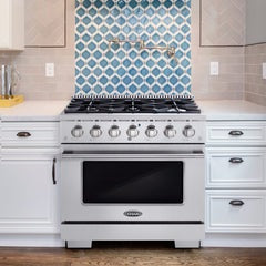 Cosmo 36" Gas Range with 6 Italian Burners and 4.5 cu. ft. Heavy Duty Cast Iron Grates in Stainless Steel - COS-GRP366