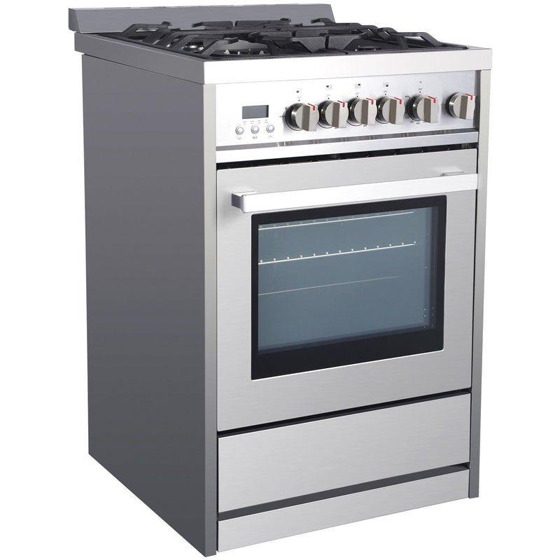 Galanz 24 in. Gas Slide-In Range in Stainless Steel - GL1FR24ASSAGN