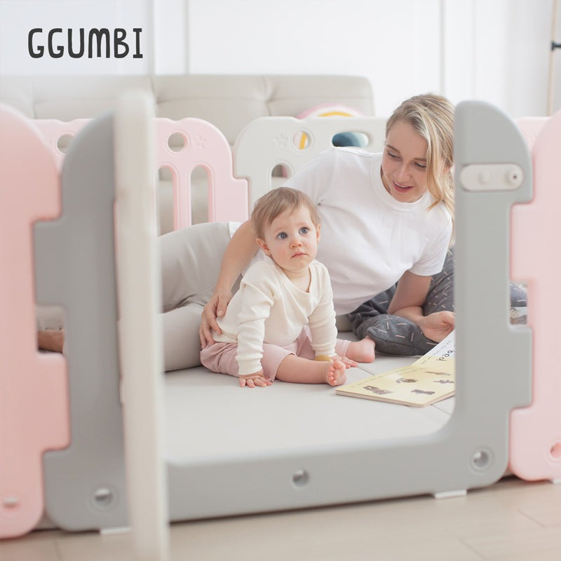 GGUMBI Double Plus Baby Room Set 252 x 280 Basic Guard + Clean Mat*2 - Gumb-DPlsbroom-Coco Beige