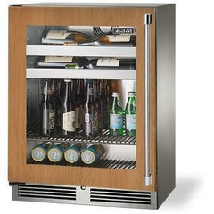 Perlick 24" Beverage Center Fully Integrated Glass Door, Sottile Sh.Depth 18" , 3.1 cu. ft. Capacity - HH24BS-4-4