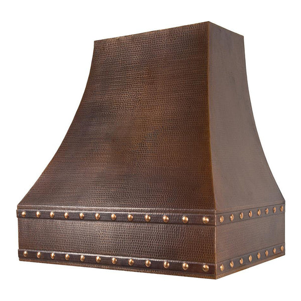 Premier Copper 36 in. Hammered Copper Wall Mounted Correa Range Hood