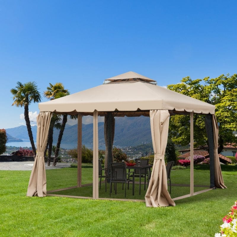 Outsunny 10' x 10' Two-Tier Outdoor Event Canopy - 84C-051