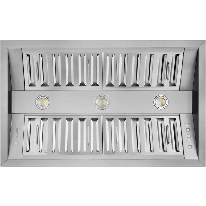 Hauslane 21" Deep 800 CFM Convertible Built-In Insert Range Hood in Stainless Steel -IN-R300SS-34