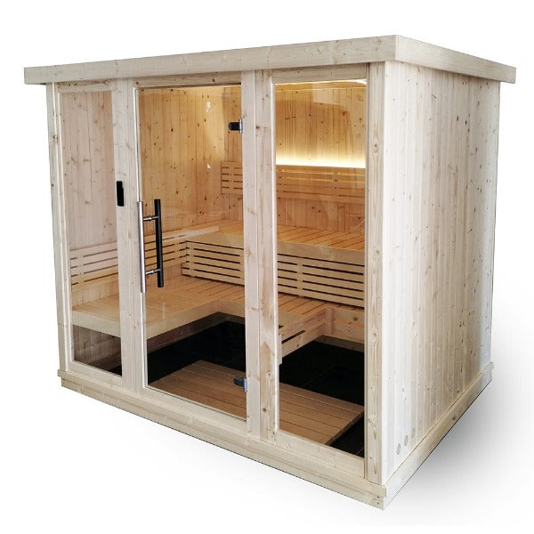 SaunaLife 4 to 6 Person Model X7 Indoor Home Sauna SL-MODELX7