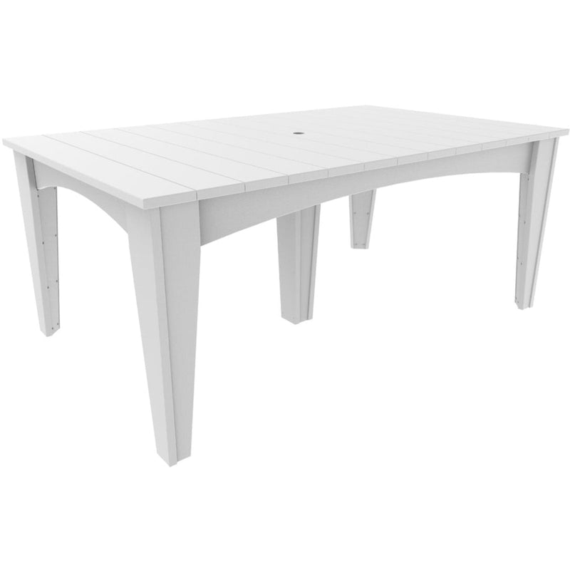 LuxCraft Island Dining Table 44" x 72" Rectangular - IDT4472RCHB