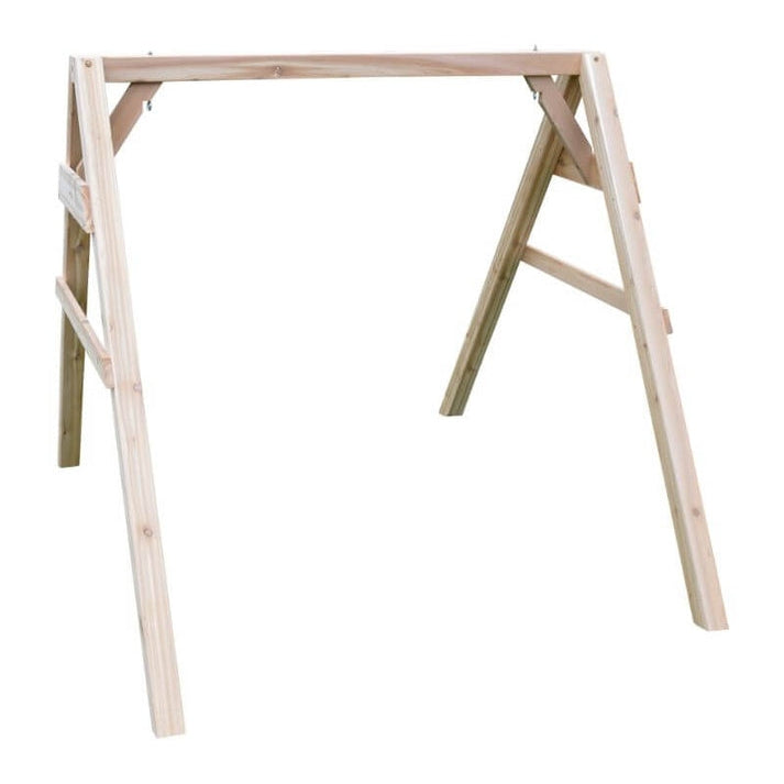 A&L Furniture 4x4 6ft A-Frame Cedar Swing Stand Hangers Included