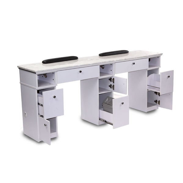 Mayakoba Sonoma Double Manicure Table - JAT-NTBL-313-KIT