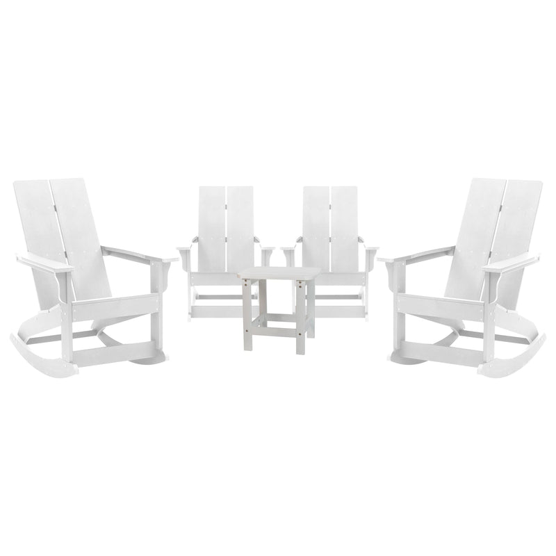 Flash Furniture Finn 4 Piece - Rockers & Side Table - JJ-C14709-4-T14001