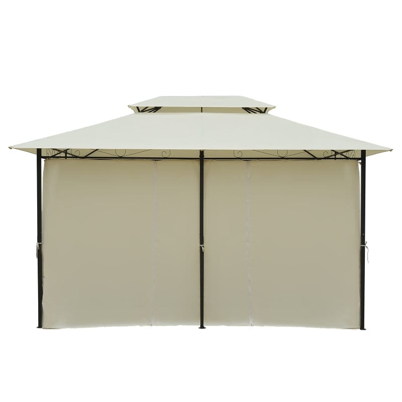 Outsunny 10' x 13' Outdoor Soft Top Gazebo Pergola - 01-0154