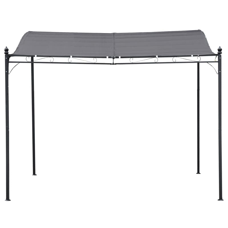 Outsunny 10' x 10' Steel Outdoor Pergola Gazebo Patio Canopy - 84C-038GY