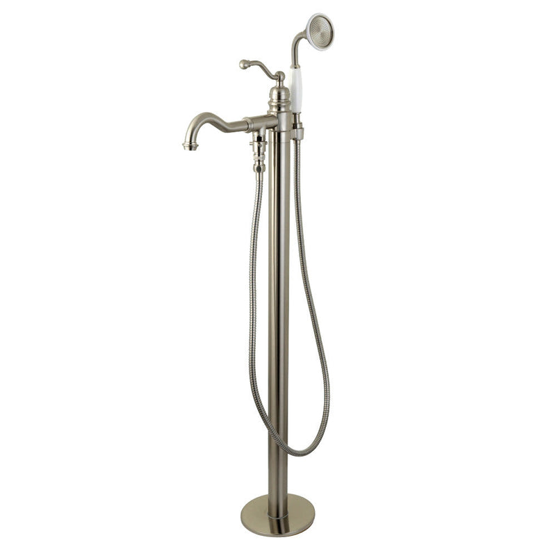 Kingston Brass English Country Freestanding Tub Faucet with Hand Shower - KS7138ABL