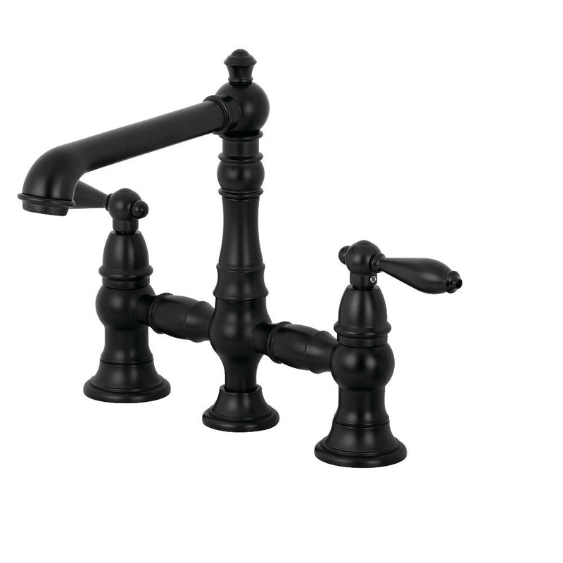 Kingston Brass English Country Kitchen Faucet with Side Sprayer - KS7276ALBS