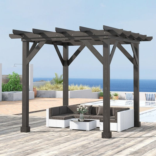 Outsunny Outdoor 10' x 10' Pergola Gazebo - 84C-284