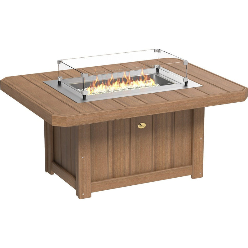 LuxCraft Lumin Fire Pit 51" Rectangular - LFP51RCB