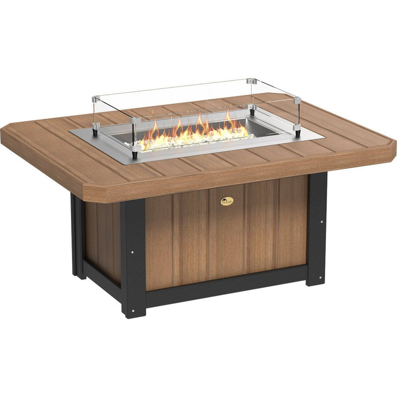 LuxCraft Lumin Fire Pit 51" Rectangular - LFP51RCB