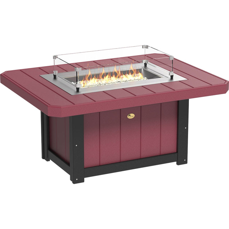 LuxCraft Lumin Fire Pit 51" Rectangular - LFP51RCB