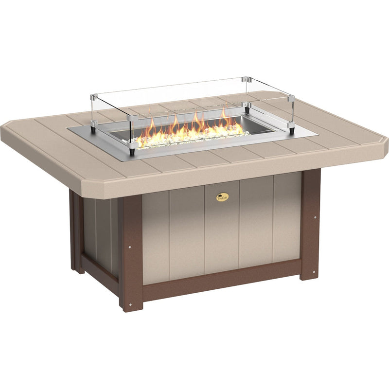 LuxCraft Lumin Fire Pit 51" Rectangular - LFP51RCB