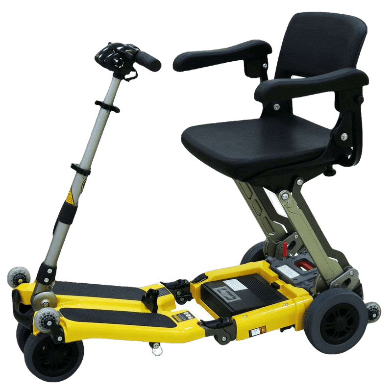 Luggie Standard Folding Travel Scooter Yellow Open Box - FR168-4IT