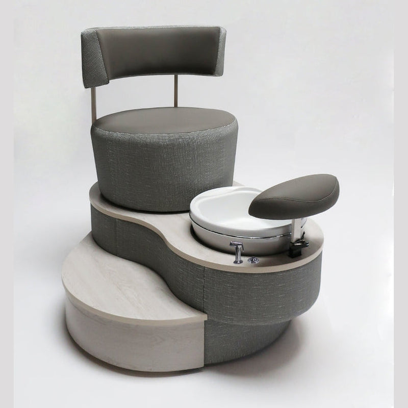 Belava Luna in Smoke Pedicure Chair with Plumbing