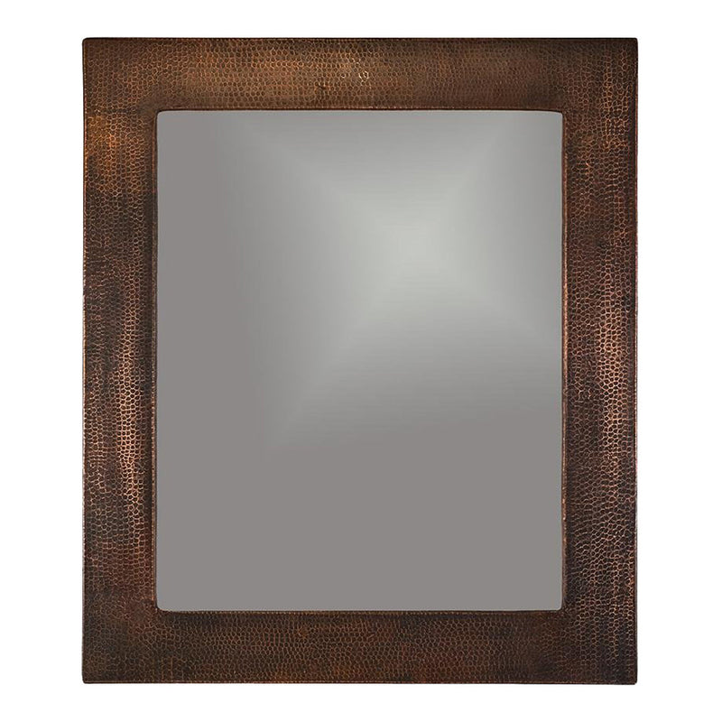 Rustic Premier Copper 36 in. Rectangle Hammered Copper Mirror - MFREC