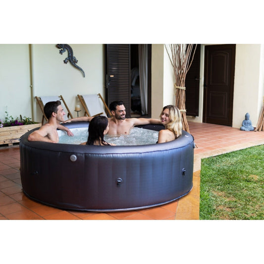 MSPA, CARLTON, MUSE SERIES, Self-Inflatable Hot Tub & Spa, Hydromessage Jets &amp; Air Bubble System, Round - 4 Persons