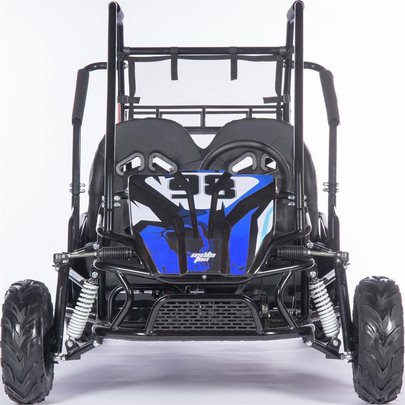 MotoTec Mud Monster XL 212cc 2 Seat Go Kart Full Suspension Blue - MT-GK-Mud-XL-212cc_Blue