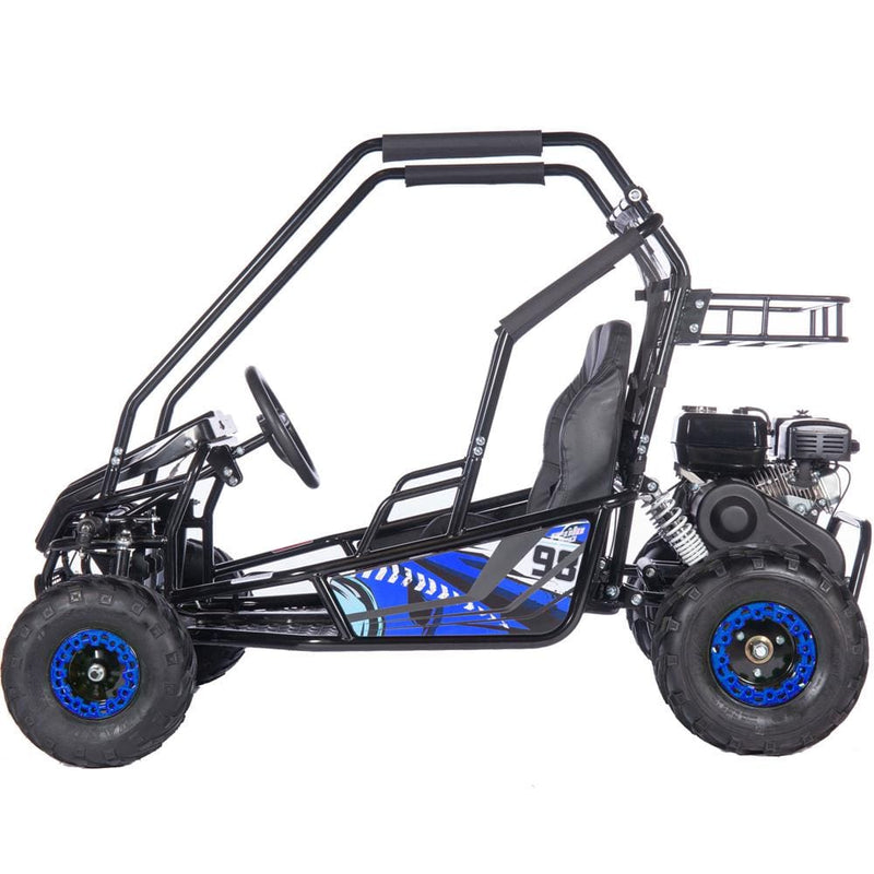 MotoTec Mud Monster XL 212cc 2 Seat Go Kart Full Suspension Blue - MT-GK-Mud-XL-212cc_Blue