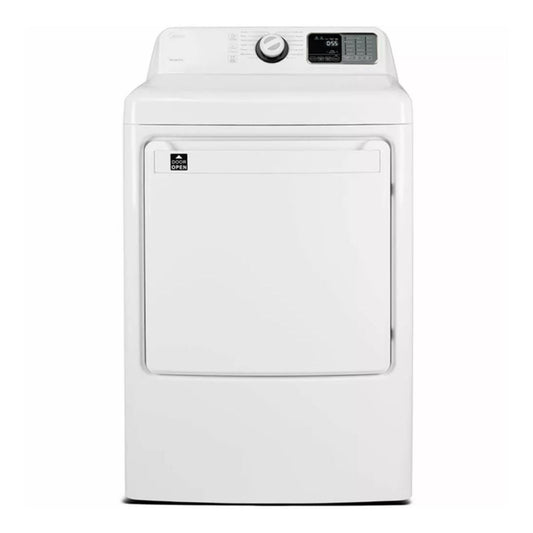 Midea 7.5 Cu. Ft. Front Load Gas Dryer in White - MLG45N1BWW