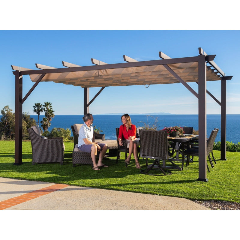 Paragon Outdoor Modena Soft Top Pergola - Backyard Provider