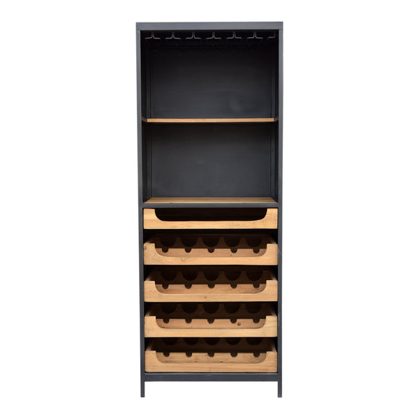 Moe's Home Collection Chefs Teak Wine Bar DR-1322-24