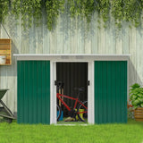 Outsunny 9' x 4.5' x 5.5' Outdoor Rust-Resistant Garden Storage Shed - 845-032