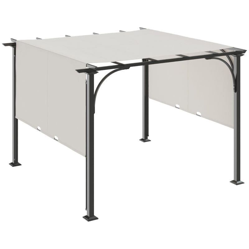 Outsunny 10' x 10' Outdoor Pergola Patio Gazebo - 84C-282WT